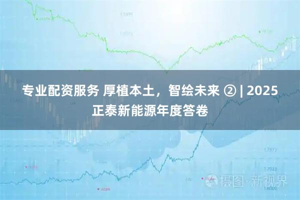 专业配资服务 厚植本土，智绘未来 ② | 2025正泰新能源年度答卷